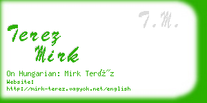 terez mirk business card